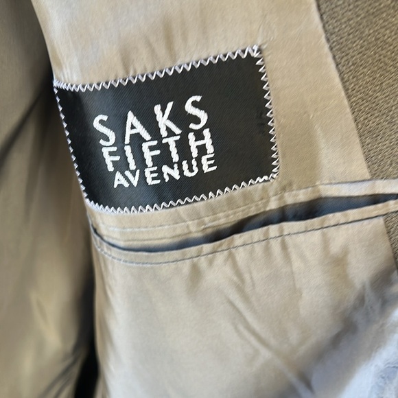 Armani Collezioni 100% Silk Gray Men’s Blazer Sports Jacket 43L - Picture 9 of 13